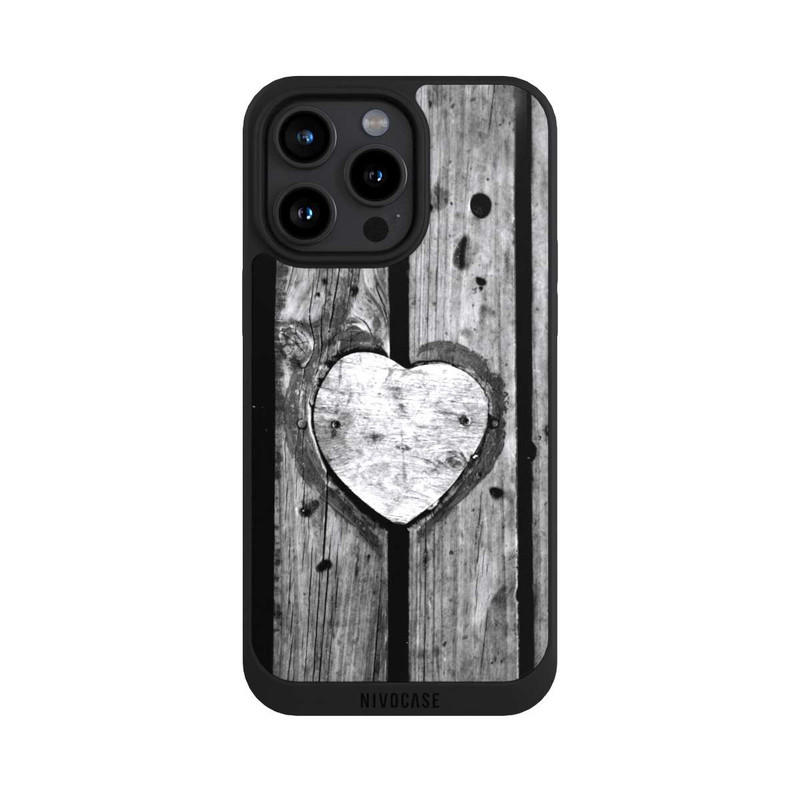 iPhone 15 Pro Max NIVOpure Hölzernes Herz