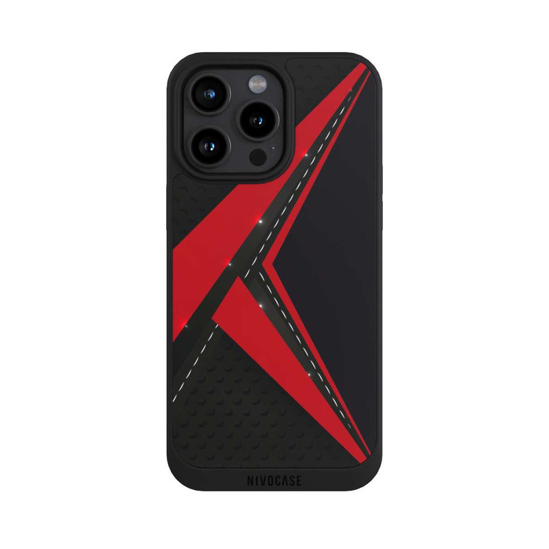 iPhone 15 Pro Max NIVOpure Carbon for Men - Red