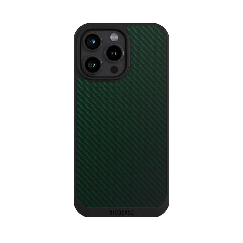 iPhone 15 Pro Max NIVOpure British Racing Green Carbon