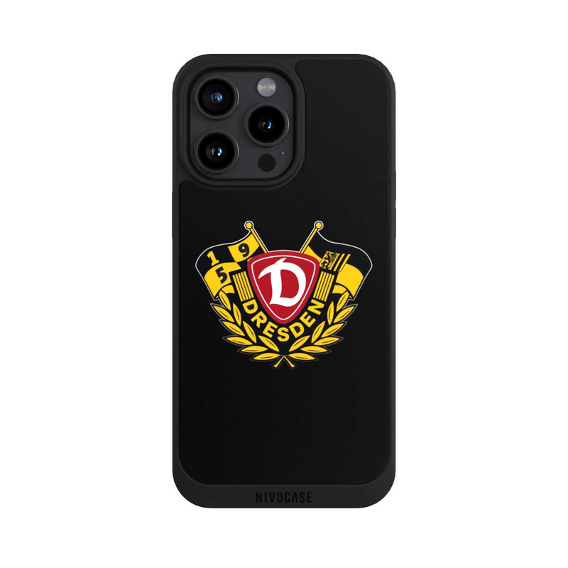 iPhone 15 Pro Max NIVOpure Dynamo Wappen mit Fahnen
