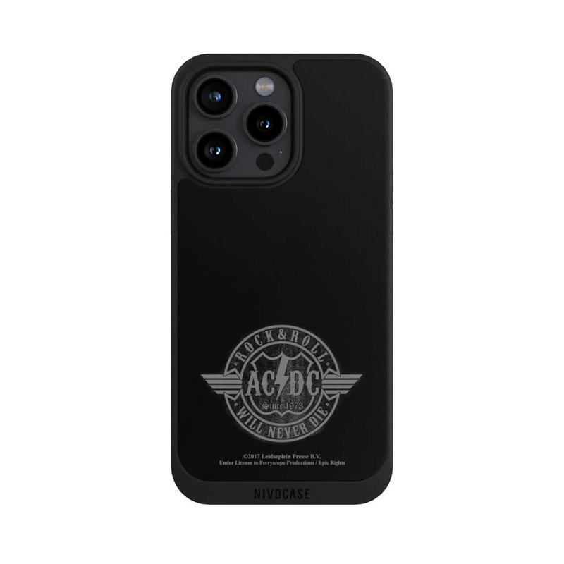 iPhone 15 Pro Max NIVOpure ACDC Rock and Roll Gris
