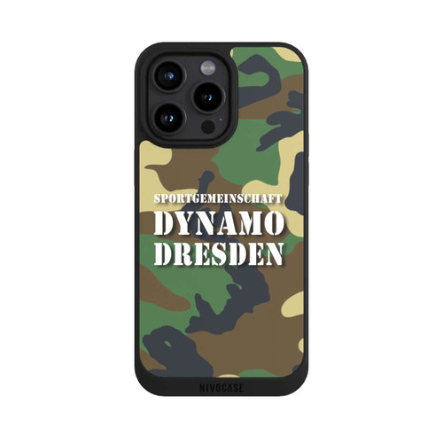 Apple iPhone 15 Pro Max NIVOpure SGDD Camouflage Grün - Dynamo Dresden