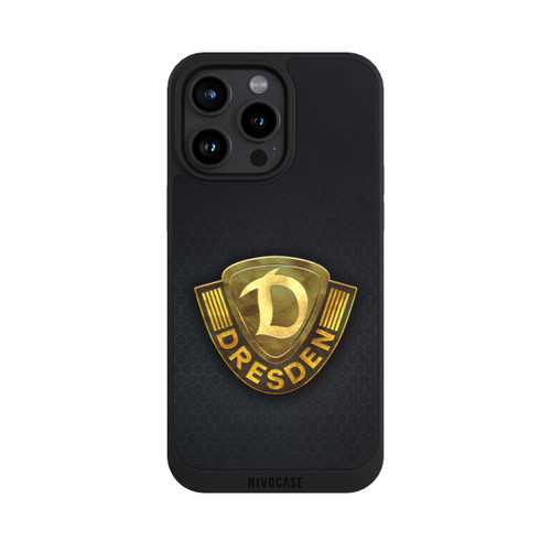 Apple iPhone 15 Pro Max NIVOpure Goldenes Logo Look Dynamo Dresden