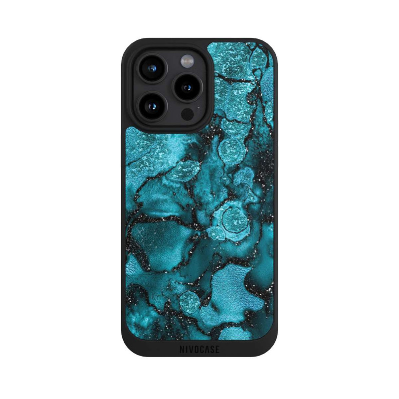 iPhone 15 Pro Max NIVOpure  Blauer Glitzerlook