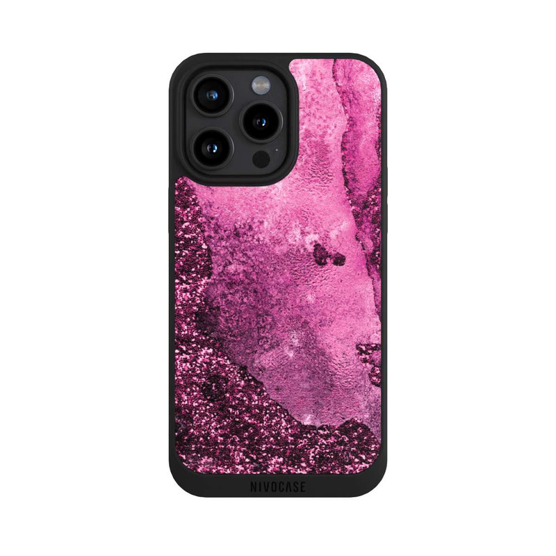 iPhone 15 Pro Max NIVOpure Pink Glitter Marble 2