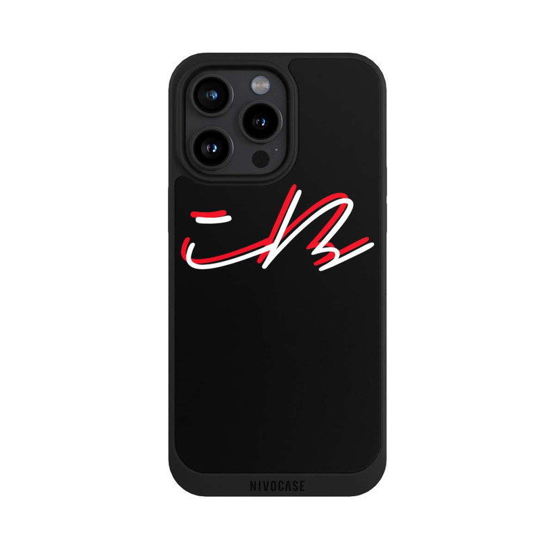 iPhone 15 Pro Max NIVOpure Iblali - Logo Blanc Rouge