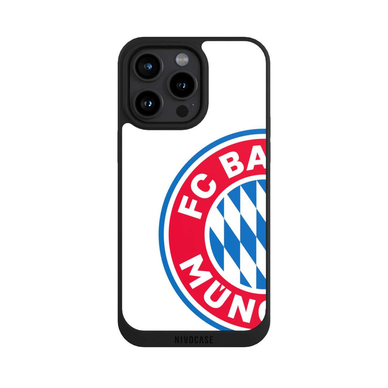 iPhone 15 Pro Max NIVOpure Großes FCB Logo Weiß