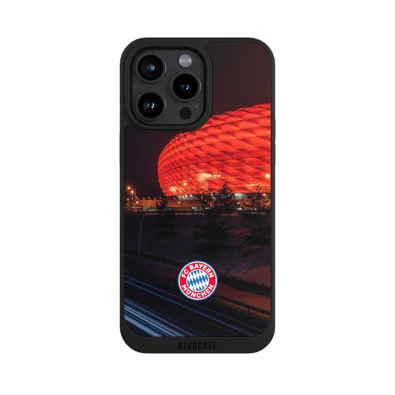 iPhone 15 Pro Max NIVOpure Allianz Arena bei Nacht FCB