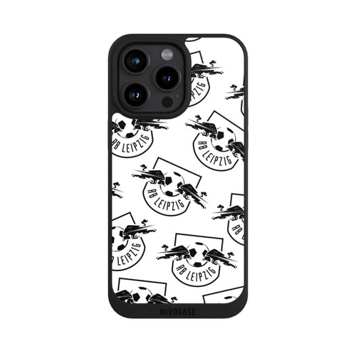 Apple iPhone 15 Pro Max NIVOpure Logos RB Leipzig Schwarz auf Weiß