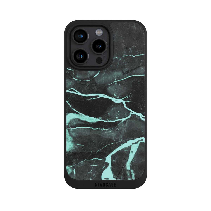 iPhone 15 Pro Max NIVOpure Gray and Blue Marble