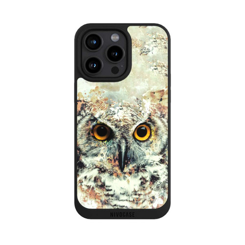Apple iPhone 15 Pro Max NIVOpure Hibou aquarelle