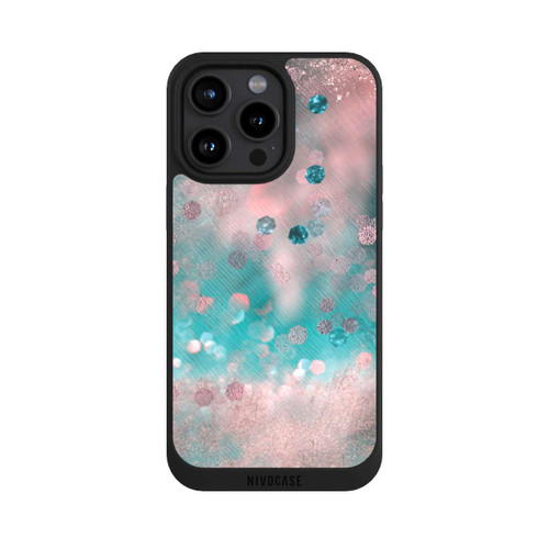 Apple iPhone 15 Pro Max NIVOpure Turquoise Glamour Glitter Look