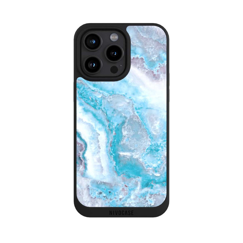 iPhone 15 Pro Max NIVOpure Pierre précieuse bleu clair