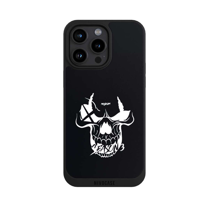 iPhone 15 Pro Max NIVOpure Crâne noir/blanc