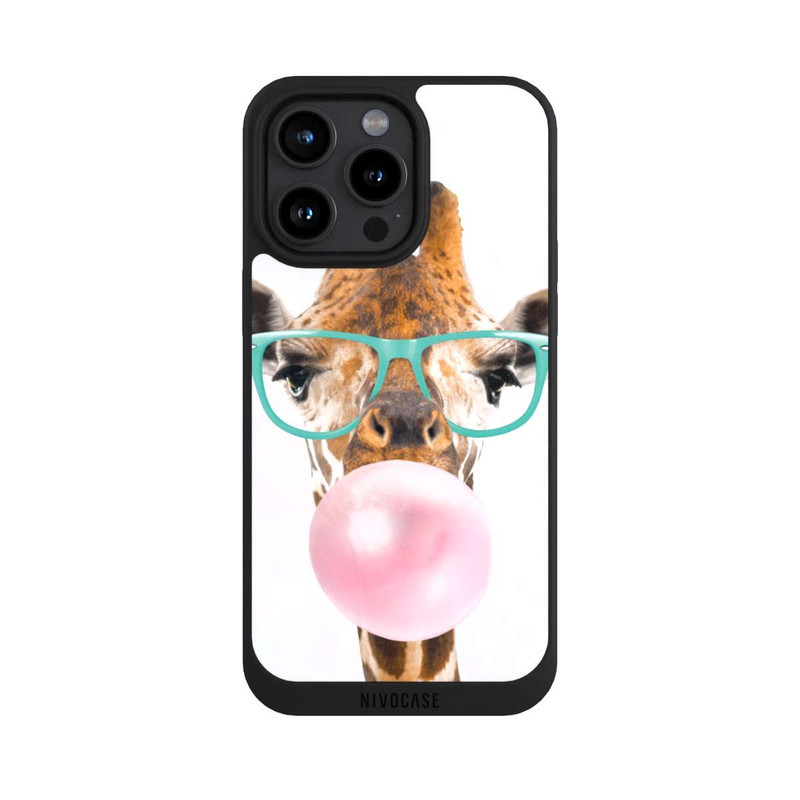 iPhone 15 Pro Max NIVOpure Giraffe mit Kaugummi