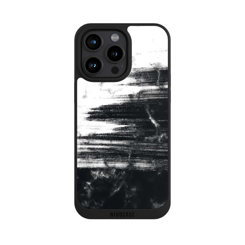 iPhone 15 Pro Max NIVOpure Pierre monochrome brossée