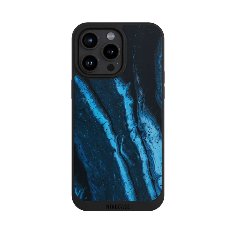 iPhone 15 Pro Max NIVOpure Blue oil texture