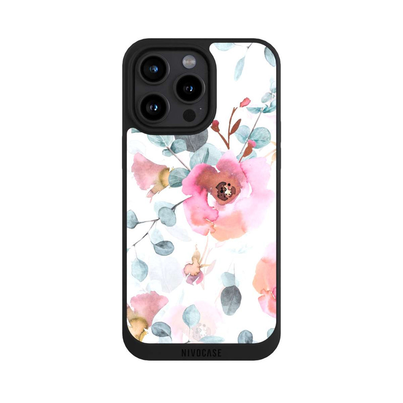 iPhone 15 Pro Max NIVOpure Papier Peint Fleur Aquarelle