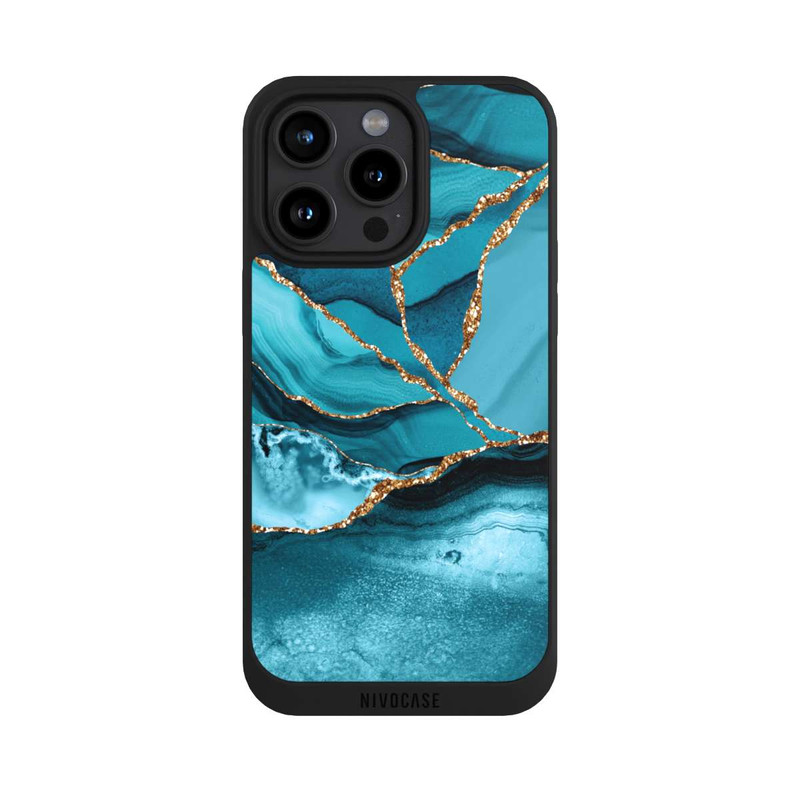 iPhone 15 Pro Max NIVOpure Ice Blue Marble Landscape