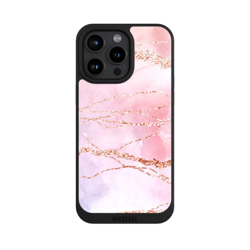 Apple iPhone 15 Pro Max NIVOpure Glitzer Look Pink Mädchen Marmor