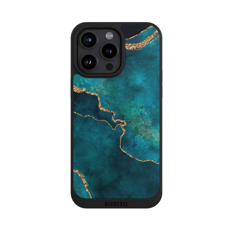 iPhone 15 Pro Max NIVOpure Edelstein glänzend aquamarin