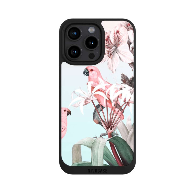 iPhone 15 Pro Max NIVOpure paradiesische Papageien Pastell