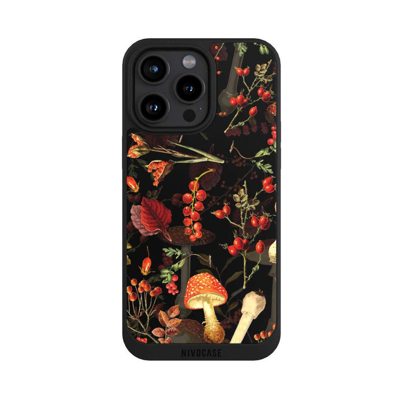 iPhone 15 Pro Max NIVOpure Motif champignon foncé