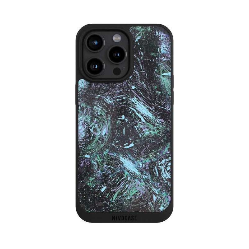 iPhone 15 Pro Max NIVOpure Abstract Dripping Dust Purple