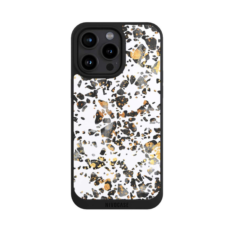 iPhone 15 Pro Max NIVOpure Gold Speckled Terrazzo