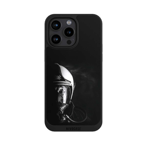 Apple iPhone 15 Pro Max NIVOpure Portrait Pompier Noir et Blanc