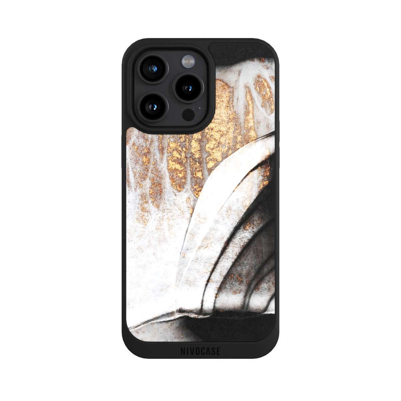 iPhone 15 Pro Max NIVOpure Black and Gold Veins