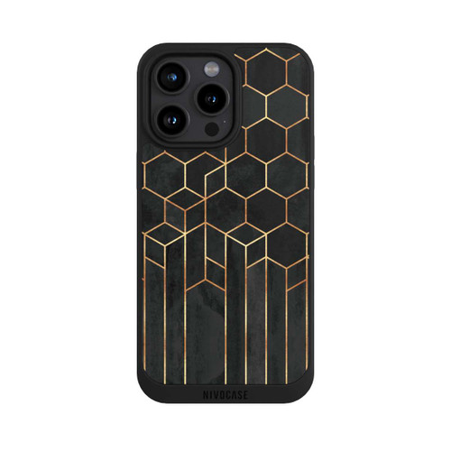 Apple iPhone 15 Pro Max NIVOpure Schwarze Sechsecke