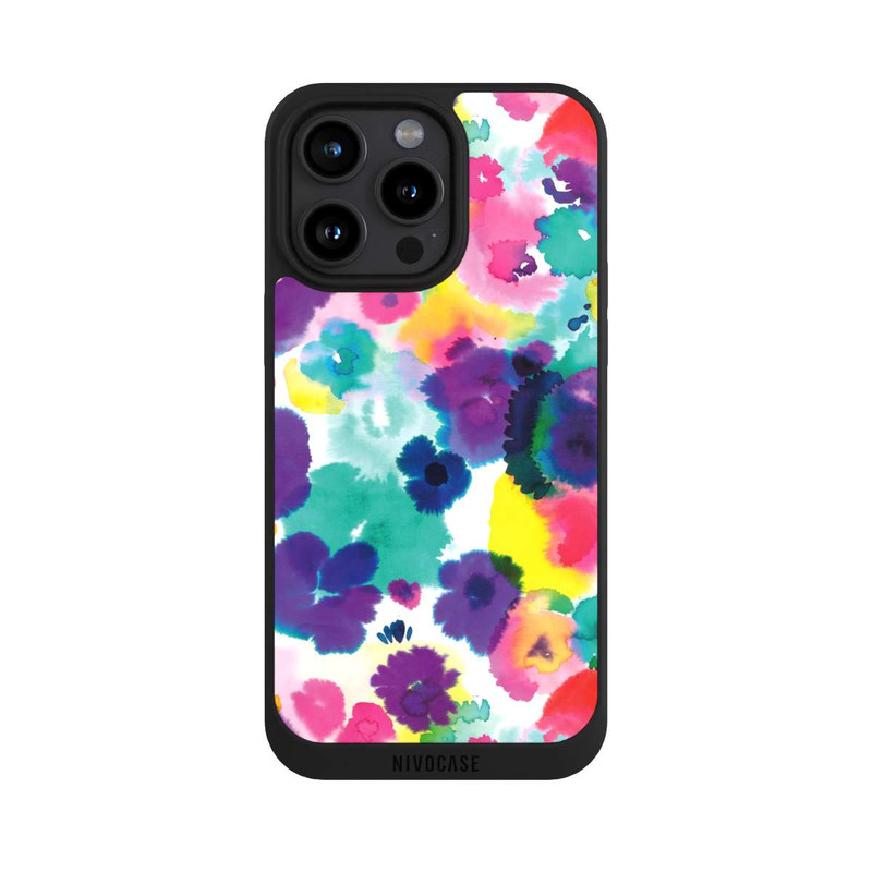 iPhone 15 Pro Max NIVOpure Fleurs aquarelles abstraites