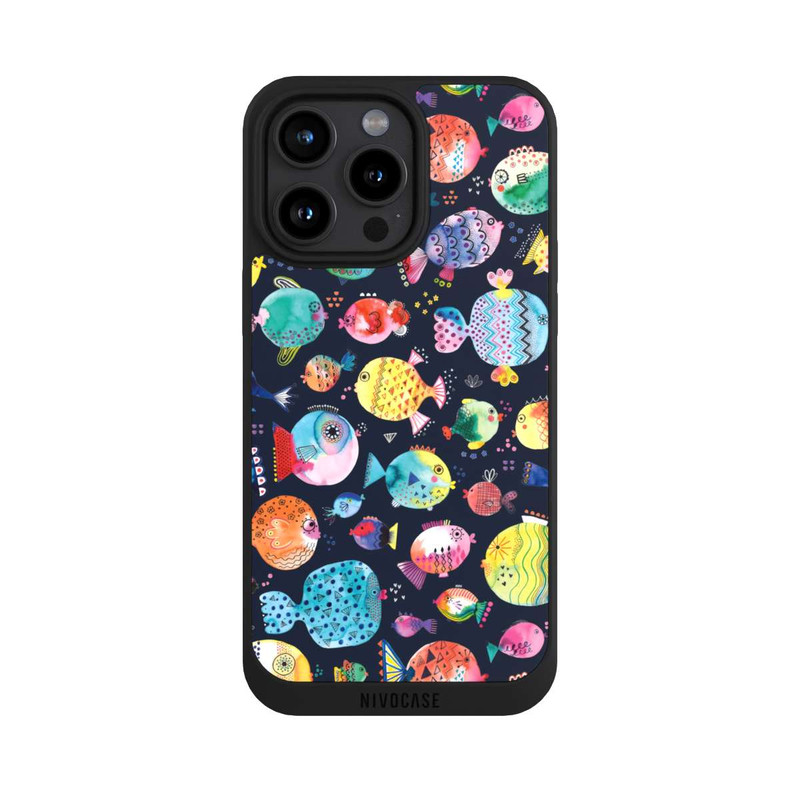 iPhone 15 Pro Max NIVOpure Plage Puffer poissons Enfant Marine