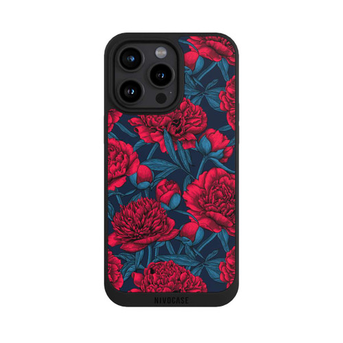Apple iPhone 15 Pro Max NIVOpure Jardin de pivoines nocturnes