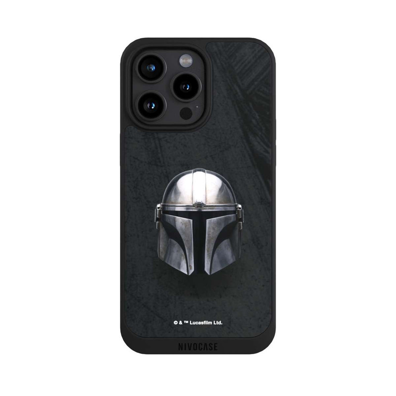 iPhone 15 Pro Max NIVOpure Schwarzer Mandalorianer Helm