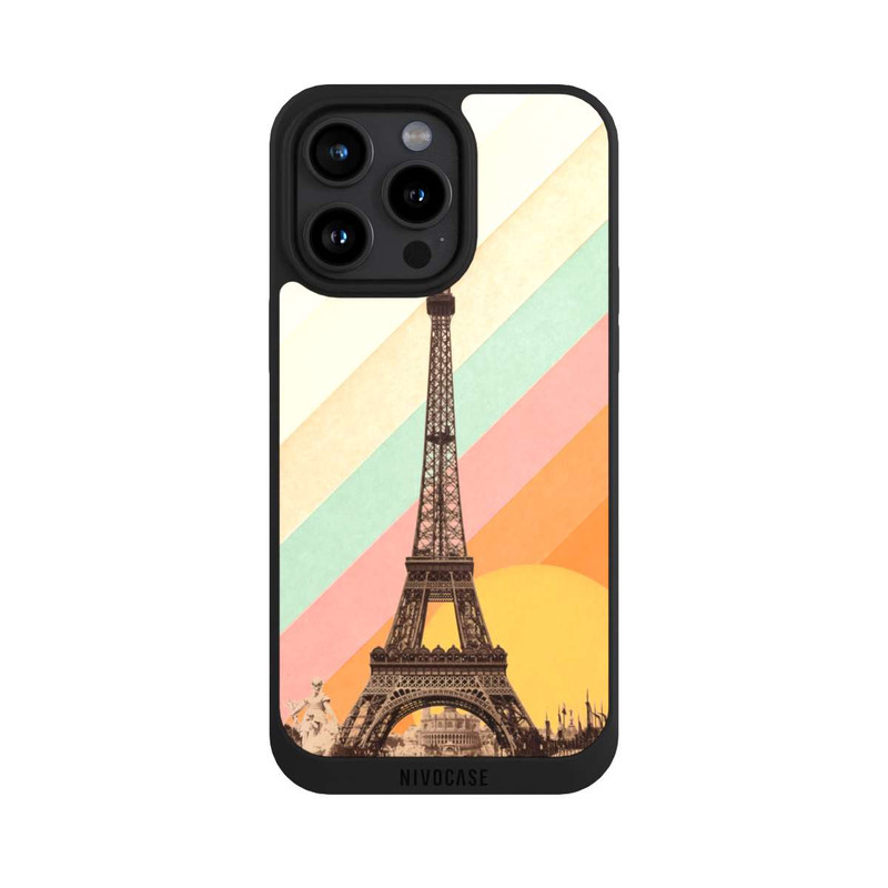 iPhone 15 Pro Max NIVOpure Tour Eiffel arc-en-ciel