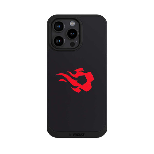 Apple iPhone 15 Pro Max NIVOpure Belgique Red Flames Noir