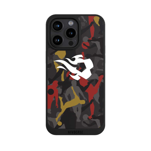 Apple iPhone 15 Pro Max NIVOpure Camouflage des flammes rouges belges