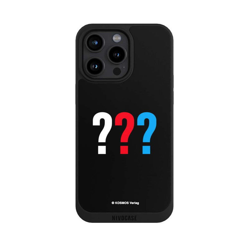 iPhone 15 Pro Max NIVOpure Drei Fragezeichen Logo