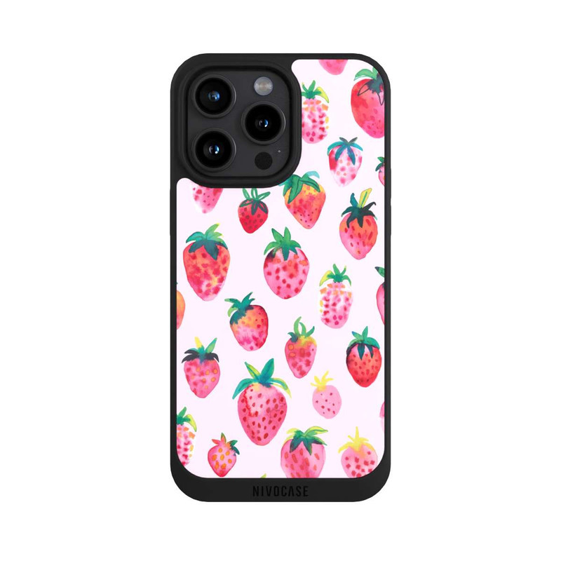 iPhone 15 Pro Max NIVOpure Aquarell Erdbeeren