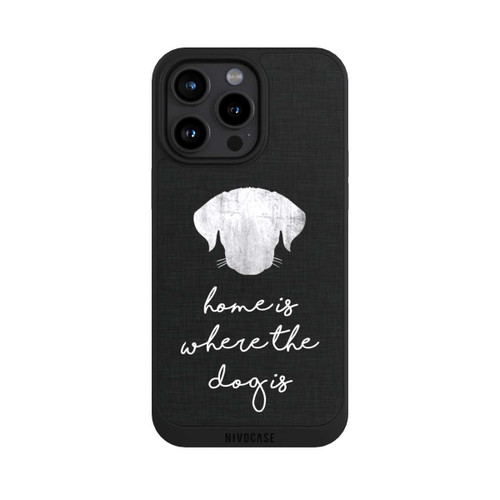 Apple iPhone 15 Pro Max NIVOpure Home Is Where The Dog Is - White on Black