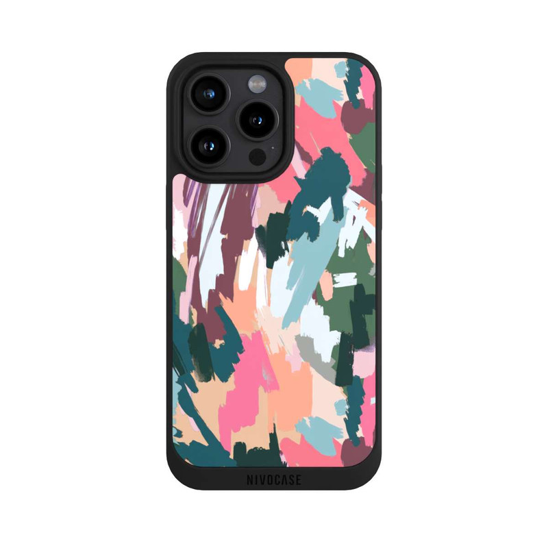 iPhone 15 Pro Max NIVOpure Abstrakte künstlerische Textur Rosa