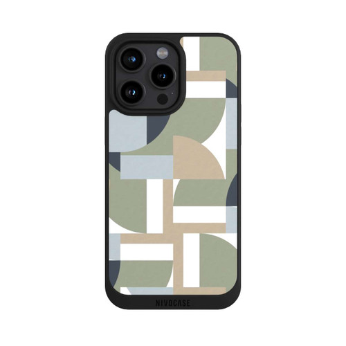 Apple iPhone 15 Pro Max NIVOpure Futuristische Bauhaus Polygone Beige