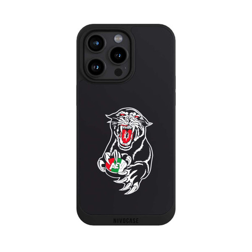 Apple iPhone 15 Pro Max NIVOpure Augsburger Panther Logo Schwarz