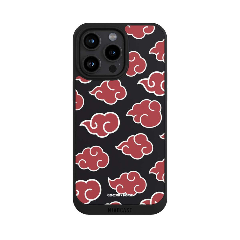 iPhone 15 Pro Max NIVOpure Akatsuki Pattern Black Big