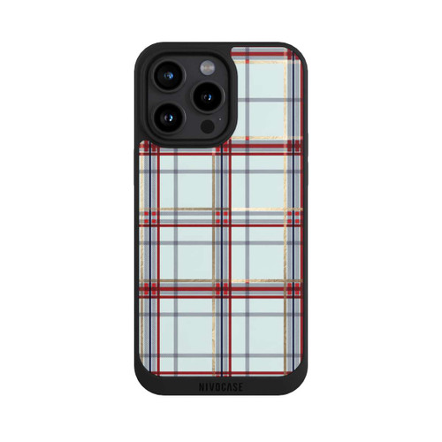 Apple iPhone 15 Pro Max NIVOpure Tartan Blau