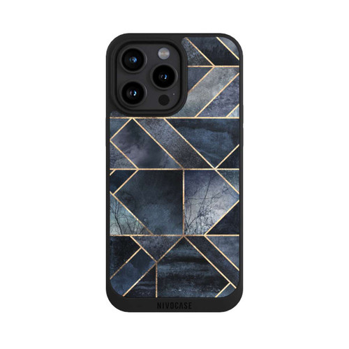 Apple iPhone 15 Pro Max NIVOpure Abstraktes Natur-Dunkelblau
