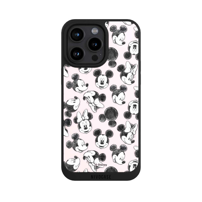 iPhone 15 Pro Max NIVOpure Minnie & Mickey Many Faces Pink