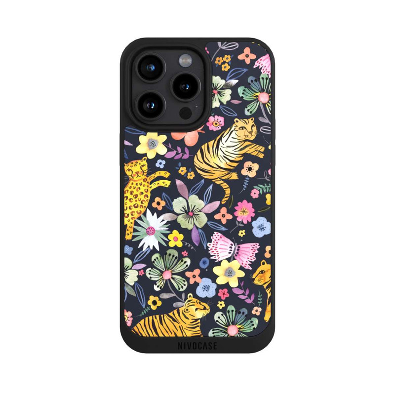 iPhone 15 Pro Max NIVOpure Tigres & Fleurs du Printemps